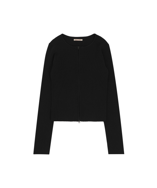 VANONE ATELIER(バノンアトリエ)の「KN4286 ツーウェイクローザー ニット_ブラック(カーディガン/ボレロ・レディース・ブラック・FREE)」の2枚目の写真