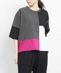 gomme（ゴム）の「ポンチ切替Ｔ（Tシャツ/カットソー）」