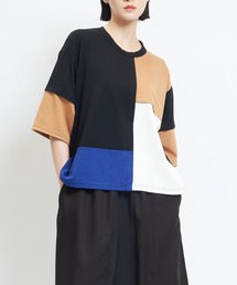 gomme（ゴム）の「ポンチ切替Ｔ（Tシャツ/カットソー）」