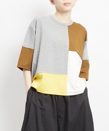 gomme（ゴム）の「ポンチ切替Ｔ（Tシャツ/カットソー）」