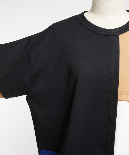 gomme（ゴム）の「ポンチ切替Ｔ（Tシャツ/カットソー・レディース・ブラック/チャコールグレー/トップグレー・MEDIUM）」の22枚目の写真