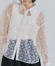 VIS | 刺繍レースオーバーシャツ(シャツ/ブラウス)