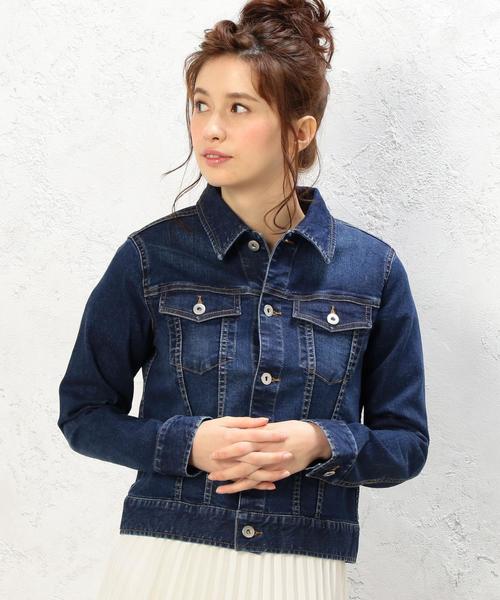 green label relaxing（グリーンレーベルリラクシング）の「◆CB C Gジャン◆（デニムジャケット・レディース・ネイビー/ロイヤルブルー/コバルトブルー・38/40/42/36）」の14枚目の写真