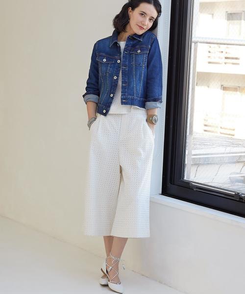 green label relaxing（グリーンレーベルリラクシング）の「◆CB C Gジャン◆（デニムジャケット・レディース・ネイビー/ロイヤルブルー/コバルトブルー・38/40/42/36）」の6枚目の写真