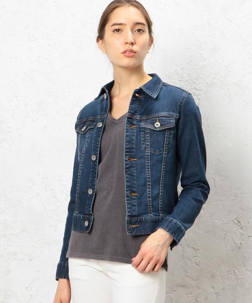 green label relaxing（グリーンレーベルリラクシング）の「◆CB C Gジャン◆（デニムジャケット・レディース・ネイビー/ロイヤルブルー/コバルトブルー・38/40/42/36）」の18枚目の写真