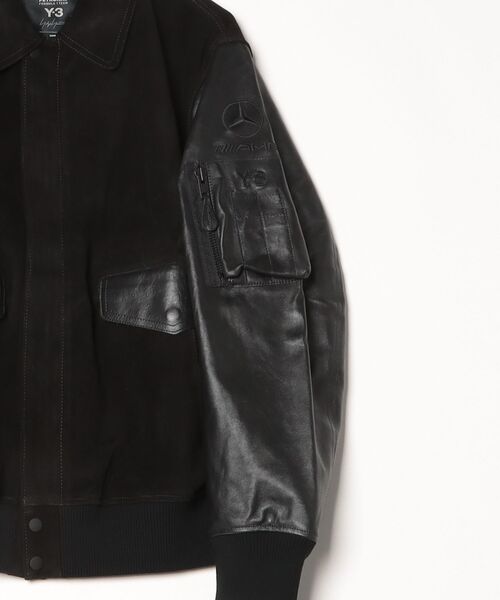 Y-3 MERCEDES - AMG PETRONAS FORMULA 1 TEAM LEATHER RACING JKT