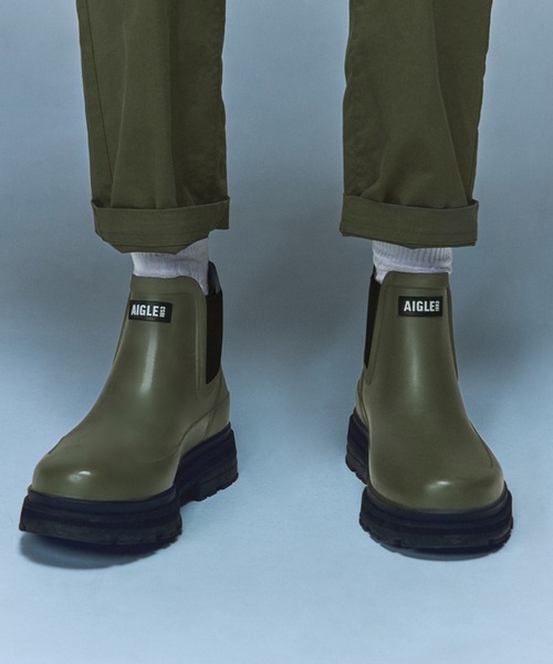 AIGLE(エーグル)の「【AIGLE】SOFT RAIN(ブーツ・レディース・ブラック/カーキ・38/37/36/39)」の1枚目の写真