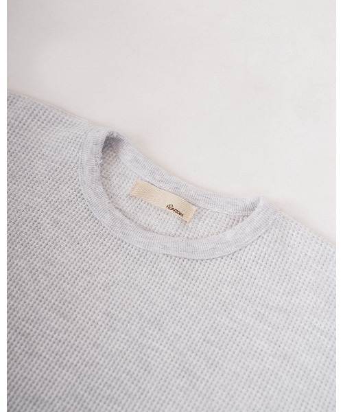 #Re:room(リルーム)の「ダメージワッフルロングスリーブ(Tシャツ/カットソー・メンズ・ライトベージュ/ブラック/オフホワイト・FREE)」の16枚目の写真