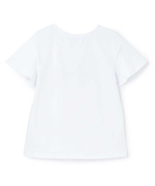 ANNA SUI mini（アナスイ・ミニ）の「【人気商品再入荷】【直営店で取り扱い無し】チョウ花プリント半袖Tシャツ【接触冷感】（Tシャツ/カットソー・キッズ・ホワイト/ブラック・105-115cm/120cm/130cm/140cm/150cm）」の3枚目の写真