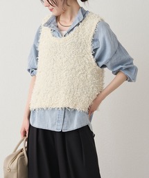 PUAL CE CIN | リボンヤーンビスチェ(ニット/セーター)