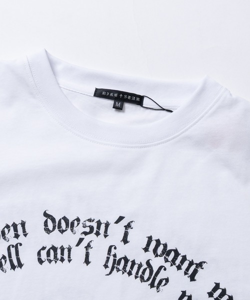 JOHN'S CLOSET(ジョンズクローゼット)の「【31】クロス/エンジェル プリント 半袖Tシャツ(Tシャツ/カットソー・メンズ・ブラック系2/ブラック系4/ホワイト系1/ホワイト系2/ブラック系1/ブラック系3・LARGE/MEDIUM)」の12枚目の写真