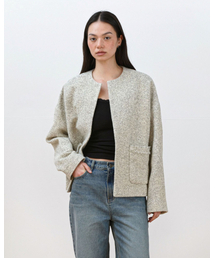 MUARMUS（ムアルムス）の「Low Tweed Jacket [Butter]（テーラードジャケット）」