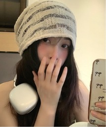 Vini（ヴィニ）の「シアーニット サマービーニー（ニットキャップ/ビーニー）」