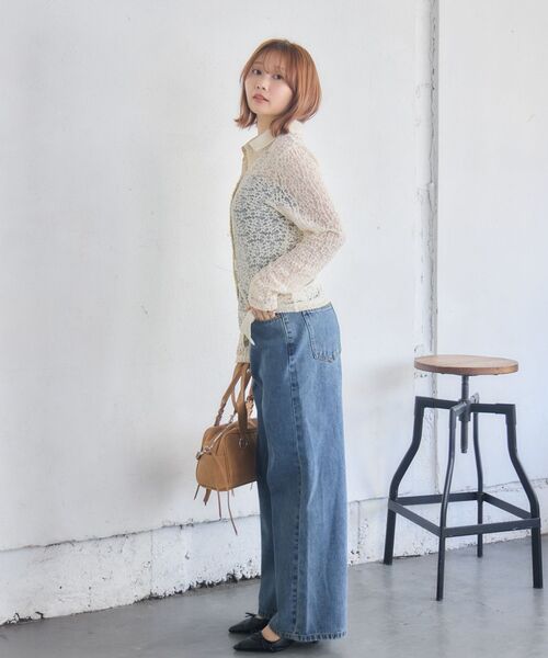 RETRO GIRL(レトロガール)の「カットレースカーディガン(カーディガン/ボレロ・レディース・ブラウン/ブラック/ナチュラル・FREE)」の7枚目の写真