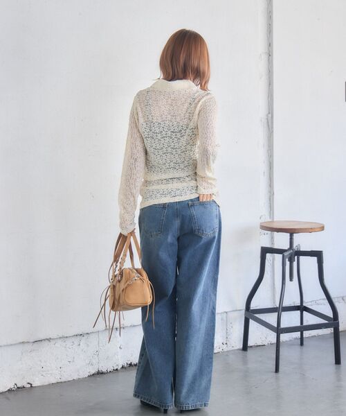 RETRO GIRL(レトロガール)の「カットレースカーディガン(カーディガン/ボレロ・レディース・ブラウン/ブラック/ナチュラル・FREE)」の8枚目の写真
