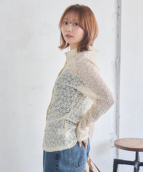 RETRO GIRL(レトロガール)の「カットレースカーディガン(カーディガン/ボレロ・レディース・ブラウン/ブラック/ナチュラル・FREE)」の12枚目の写真