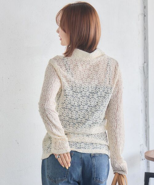 RETRO GIRL(レトロガール)の「カットレースカーディガン(カーディガン/ボレロ・レディース・ブラウン/ブラック/ナチュラル・FREE)」の13枚目の写真