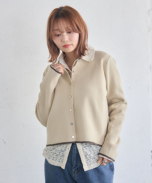 RETRO GIRL(レトロガール)の「カットレースカーディガン(カーディガン/ボレロ・レディース・ブラウン/ブラック/ナチュラル・FREE)」の16枚目の写真