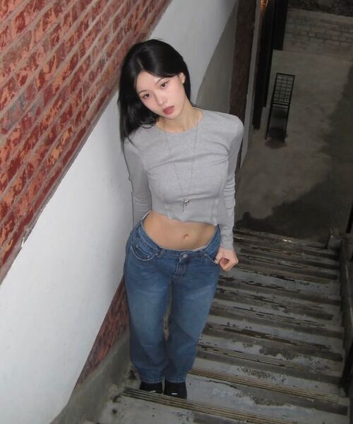 PHOS333(フォースサンサンサン)の「W Loose Fit Denim Pants/Indigo Blue(デニムパンツ・レディース・その他・SMALL/MEDIUM)」の5枚目の写真