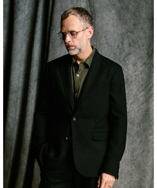 wjk(ダヴルジェイケイ)の「comfort tailored jacket(テーラードジャケット・メンズ・ブラック/ベージュ/ネイビー・SMALL/MEDIUM/LARGE/X-LARGE)」の1枚目の写真