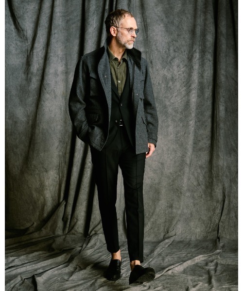 wjk(ダヴルジェイケイ)の「comfort tailored jacket(テーラードジャケット・メンズ・ブラック/ベージュ/ネイビー・SMALL/MEDIUM/LARGE/X-LARGE)」の22枚目の写真