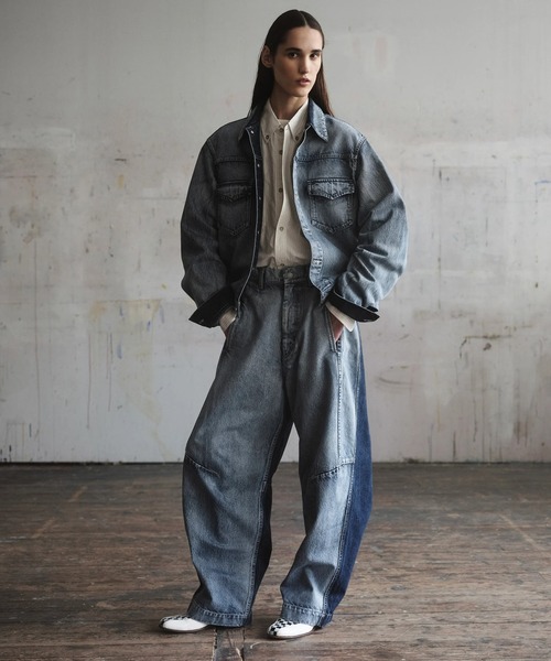 Nomat】Two-tone Denim Back Adjust PT（デニムパンツ）｜Nomat