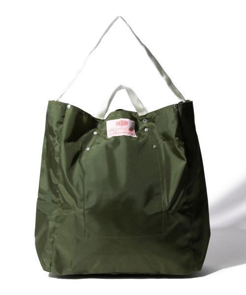 BEAMS BOY（ビームスボーイ）の「BAG’n’NOUN / TOOLBAG NYLON CLASSIC（トートバッグ・レディース・ホワイト/ダークグリーン・ONE SIZE）」の3枚目の写真