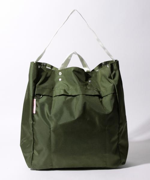 BEAMS BOY（ビームスボーイ）の「BAG’n’NOUN / TOOLBAG NYLON CLASSIC（トートバッグ・レディース・ホワイト/ダークグリーン・ONE SIZE）」の16枚目の写真