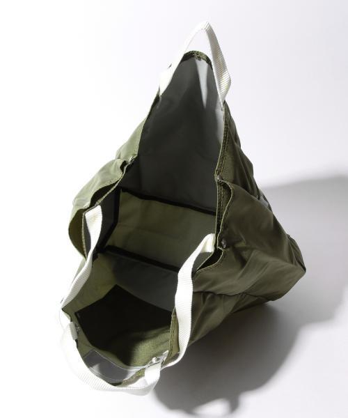 BEAMS BOY（ビームスボーイ）の「BAG’n’NOUN / TOOLBAG NYLON CLASSIC（トートバッグ・レディース・ホワイト/ダークグリーン・ONE SIZE）」の15枚目の写真