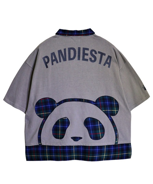 PANDIESTA（パンディエスタ）の「アイコンパンダネクタイ付きTシャツ(M2)（Tシャツ/カットソー・メンズ・ブラック/ホワイト/チャコール・XL/L/M）」の9枚目の写真