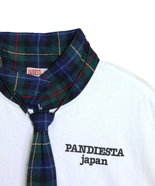PANDIESTA（パンディエスタ）の「アイコンパンダネクタイ付きTシャツ(M2)（Tシャツ/カットソー・メンズ・ブラック/ホワイト/チャコール・XL/L/M）」の15枚目の写真