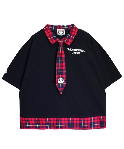 PANDIESTA（パンディエスタ）の「アイコンパンダネクタイ付きTシャツ(M2)（Tシャツ/カットソー・メンズ・ブラック/ホワイト/チャコール・XL/L/M）」の22枚目の写真