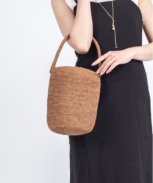 MADE IN MADA バケツバッグ　ハンドバッグ　かごバッグ　天然素材 MADE IN MADA（メイドインマダ） かごバッグ カゴバッグ 「MADE IN