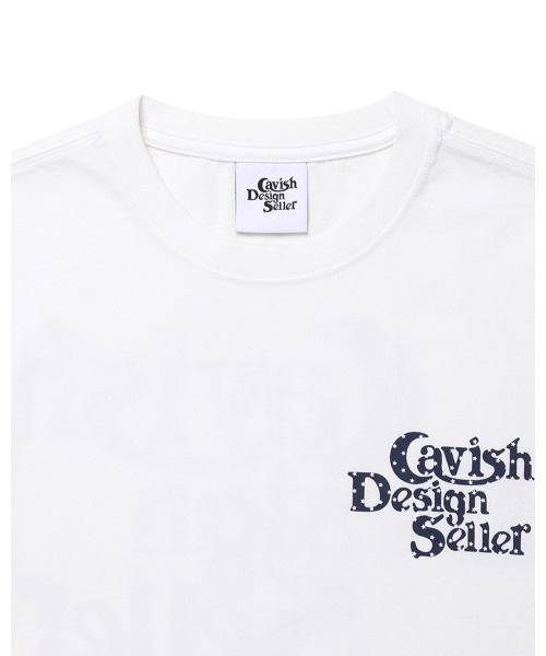 Cavish(カビシ)の「CAVISH/スターロゴTシャツ(Tシャツ/カットソー・レディース・ネイビー/ホワイト/チャコールグレー・FREE)」の6枚目の写真