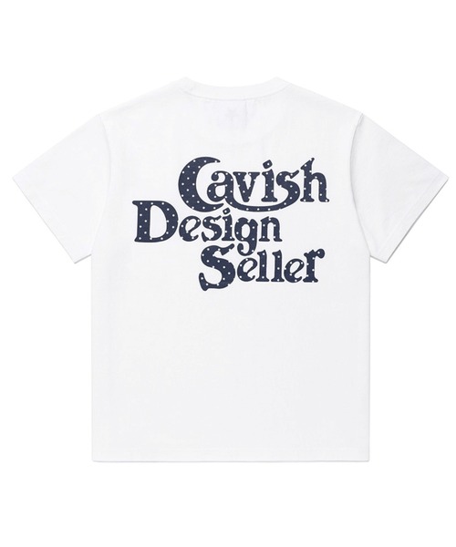 Cavish(カビシ)の「CAVISH/スターロゴTシャツ(Tシャツ/カットソー・レディース・ネイビー/ホワイト/チャコールグレー・FREE)」の5枚目の写真