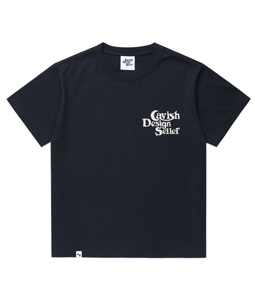 Cavish(カビシ)の「CAVISH/スターロゴTシャツ(Tシャツ/カットソー・レディース・ネイビー/ホワイト/チャコールグレー・FREE)」の10枚目の写真