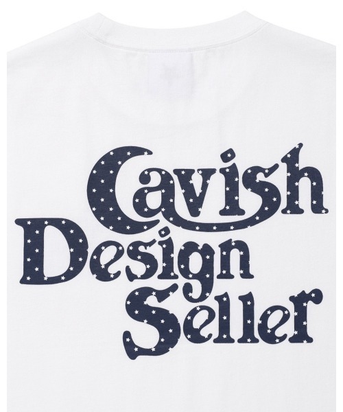 Cavish(カビシ)の「CAVISH/スターロゴTシャツ(Tシャツ/カットソー・レディース・ネイビー/ホワイト/チャコールグレー・FREE)」の7枚目の写真