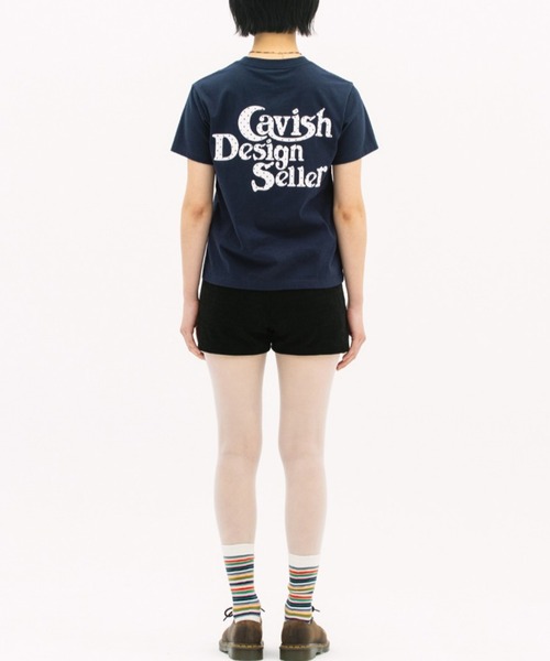 Cavish(カビシ)の「CAVISH/スターロゴTシャツ(Tシャツ/カットソー・レディース・ネイビー/ホワイト/チャコールグレー・FREE)」の22枚目の写真