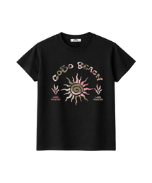 CCカラーアートワーククロップTシャツ(ブラック)