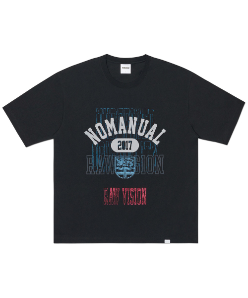 NOMANUAL(NOMANUAL)の「G.P PRINTED T-SHIRT - BLACK(Tシャツ/カットソー・レディース・その他・SMALL/MEDIUM/LARGE/X-LARGE)」の1枚目の写真