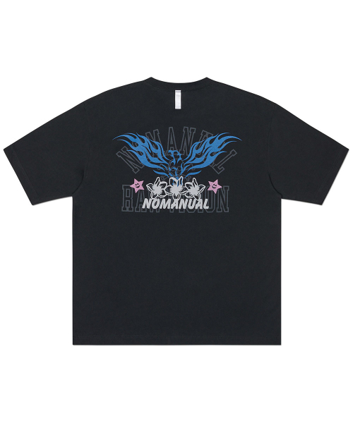 NOMANUAL(NOMANUAL)の「G.P PRINTED T-SHIRT - BLACK(Tシャツ/カットソー・レディース・その他・SMALL/MEDIUM/LARGE/X-LARGE)」の2枚目の写真