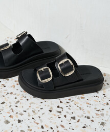 FREAK'S STORE | 限定展開　厚底 2ベルト バックル サンダル[23.0~24.5cm展開](サンダル)
