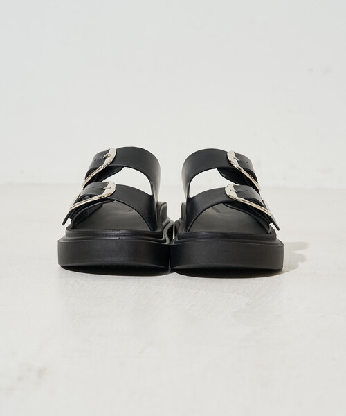 FREAK'S STORE（フリークスストア）の「限定展開　厚底 2ベルト バックル サンダル[23.0~24.5cm展開]（サンダル・レディース・ブラック/ベージュ・23.0cm/24.0cm/23.5cm/24.5cm）」の12枚目の写真