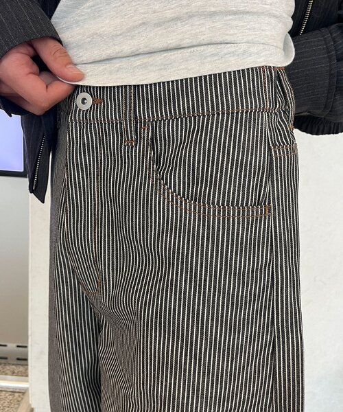 CIAOPANIC(チャオパニック)の「ストライプカーブデニムパンツ(デニムパンツ・メンズ・ブラック/インディゴブルー/ブルー系その他・MEDIUM/LARGE)」の14枚目の写真