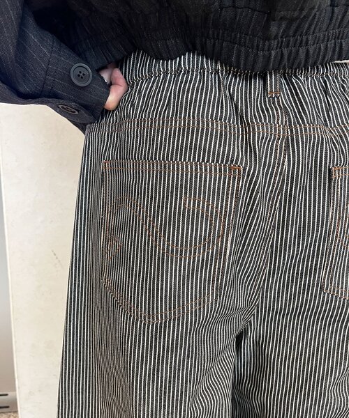 CIAOPANIC(チャオパニック)の「ストライプカーブデニムパンツ(デニムパンツ・メンズ・ブラック/インディゴブルー/ブルー系その他・MEDIUM/LARGE)」の15枚目の写真