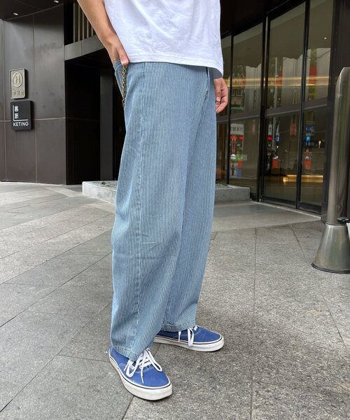 CIAOPANIC(チャオパニック)の「ストライプカーブデニムパンツ(デニムパンツ・メンズ・ブラック/インディゴブルー/ブルー系その他・MEDIUM/LARGE)」の8枚目の写真