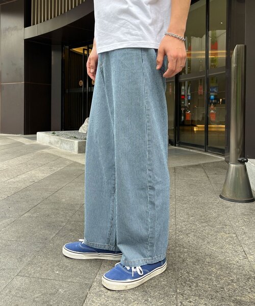 CIAOPANIC(チャオパニック)の「ストライプカーブデニムパンツ(デニムパンツ・メンズ・ブラック/インディゴブルー/ブルー系その他・MEDIUM/LARGE)」の12枚目の写真
