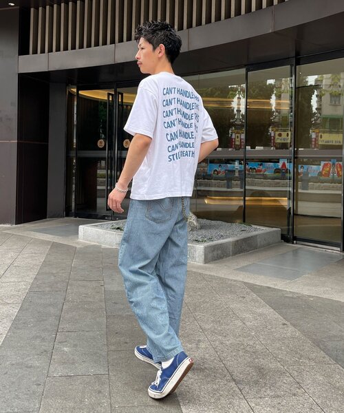 CIAOPANIC(チャオパニック)の「ストライプカーブデニムパンツ(デニムパンツ・メンズ・ブラック/インディゴブルー/ブルー系その他・MEDIUM/LARGE)」の4枚目の写真
