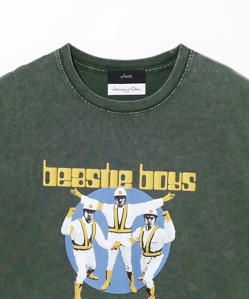 International Gallery BEAMS(インターナショナルギャラリービームス)の「【別注】U/MUSIC × IG / BEASTIE BOYS グラフィック Tシャツ GREEN(Tシャツ/カットソー・メンズ・グリーン・LARGE/MEDIUM/SMALL/X-LARGE)」の6枚目の写真
