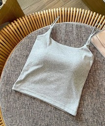 Pittok（ピットク）の「ブラカップ付きドロップ丈キャミソール（キャミソール）」